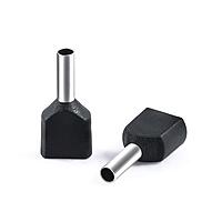 1.5 sq.mm Twin Insulated Ferrule (BLACK) Pack of 10