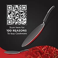 Preethi Dura Collectiona Non Stick Concave Tawa, 28 cm, Gas & Induction Compatible