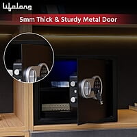 Lifelong LLHSL08 22Litres Home Safe Electronic Locker with LED Light  Digital Security Safe for Home & Office