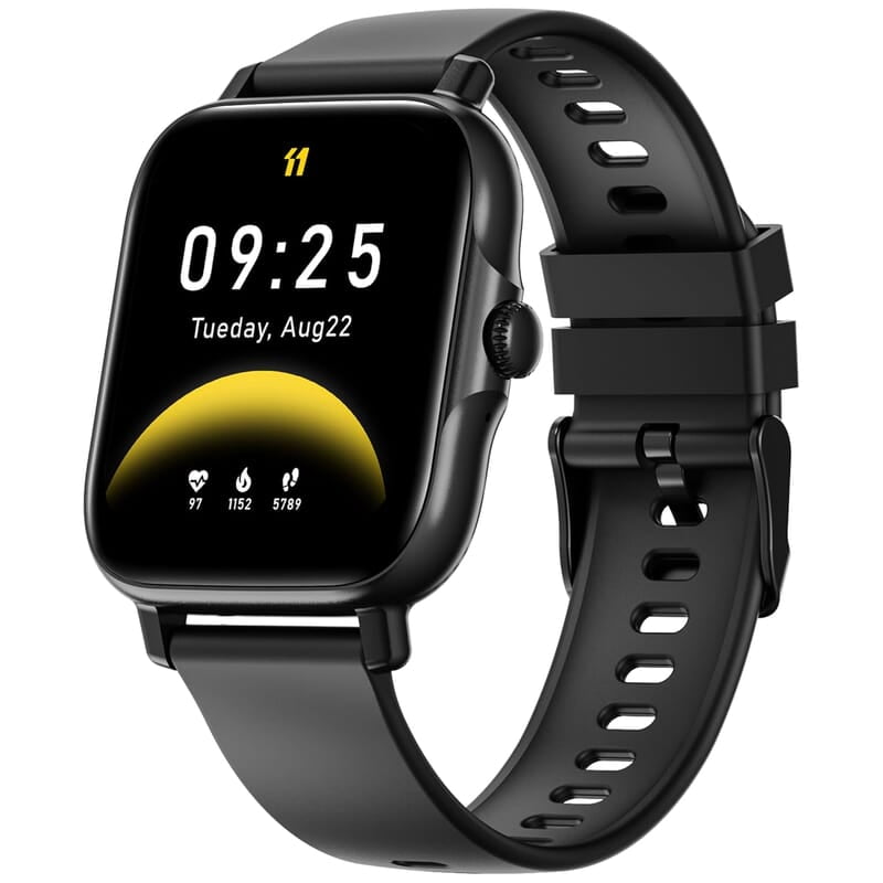ElevOne 1.85" Display BT Calling Smartwatch, Multiple Watch Faces, Stress Monitor, Heart & SpO2 Monitoring, 50 Sports Modes, Sleep Monitor, 7 Days Battery