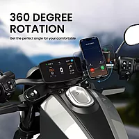 Portronics Mobike 4 Bike Phone Mount – 360° Rotation | Strong Hold | Black | 1 Year Warranty