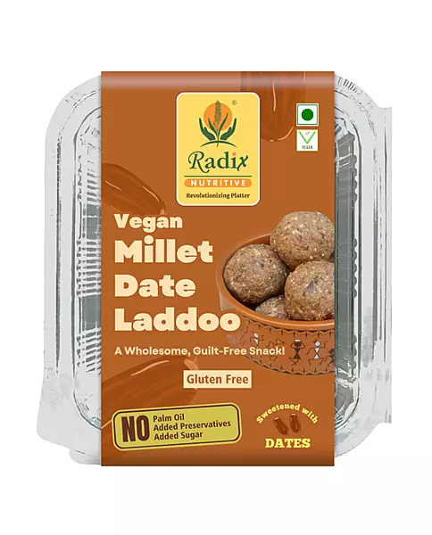 Millet Date Laddoo - 200 g | No Added Sugar | Vegan | Gluten Free
