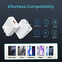 Portronics Adapto 30V 30W USB-A Fast Charging Wall Charger with 6A Cable