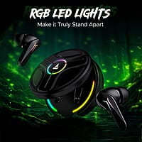 boAt Immortal 141 TWS Gaming Earbuds with Enx Tech,Up to 40 Hrs Playtime,Signature Sound,Beast Mode,Ipx4 Resistance,Iwp Tech,RBG Lights,&USB Type-C Port