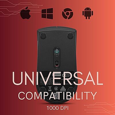 Open Box Lenovo 150 Wireless Mouse Wireless Optical Mouse