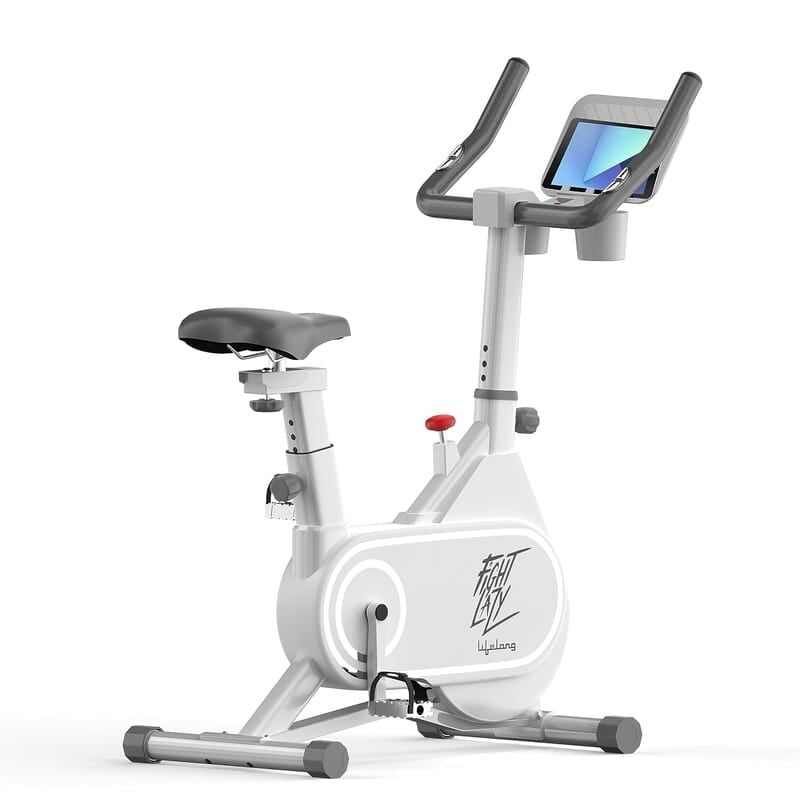 Lifelong Fit Pro Spin Fitness Bike with 6Kg Flywheel, Adjustable Resistance & Heart Rate Sensor