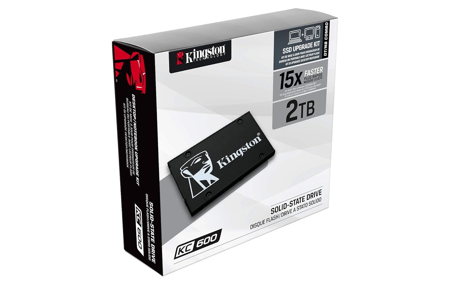 Kingston KC600 SSD 2048GB Internal SSD 2.5 Inch with Upgrade Kit