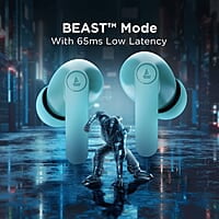 boAt Airdopes 121 PRO Truly Wireless in Ear Ear Buds w/Quad Mic ENx, Low Latency Mode for Gaming, 50H Playtime, IWP, IPX4, Battery Indicator Screen
