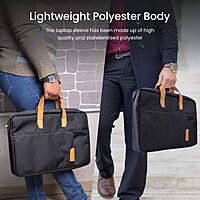 Portronics Encase 102 – 15.6" Laptop Bag, Black, Stylish & Durable
