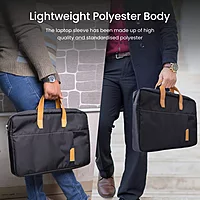 Portronics Encase 102 – 15.6" Laptop Bag, Black, Stylish & Durable