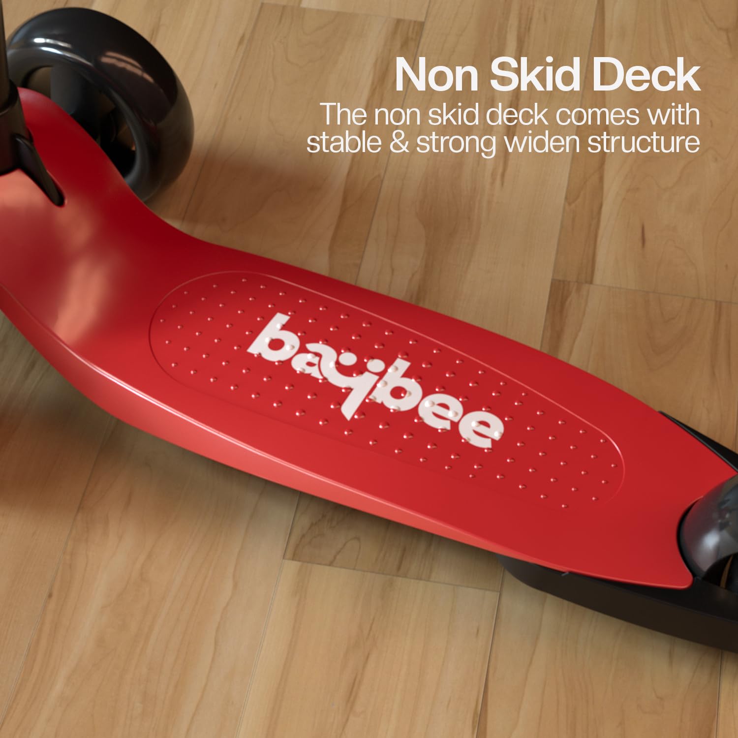 Baybee Alpha Glide Kick Scooter for Kids- Red Baybee Alpha Glide Kick Scooter for Kids- Red