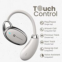 Portronics Twins 31 – OWS Earbuds, 24H Playtime, Beige. Enjoy seamless connectivity, rich sound quality, and a comfortable fit for all-day listening. Perfect for music lovers on the go!