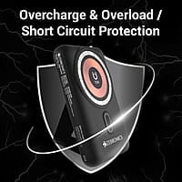 ZEBRONICS MW62 Wireless Power Bank, 10000 mAh, Rapid Charge, Built-in Wireless Charging Pad, Outputs - 22W Wired | 15W Wireless, Type C I/O | USB Output, Built-in Foldable Stand