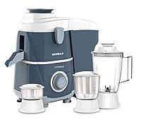 Havells Vitonica 500W Juicer Mixer Grinder with 3 Stainless Steel Jar, Large Size Pulp Container
