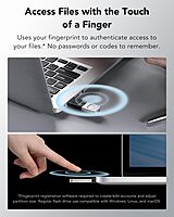 Lexar JumpDrive F35 Pro 64GB USB 3.2 Pen Drive – Fingerprint Security