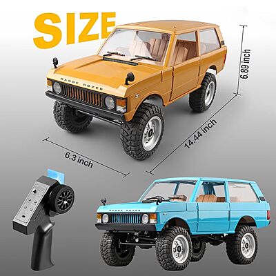 MN168 1:12 Scale 4WD RC Rock Crawler – Range Rover Classic 1970 Style Off-Road SUV | 2.4GHz RTR Remote Control Car