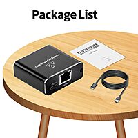 uPort 1x2 LAN Splitter – Gigabit 1000Mbps, allows you to connect two devices to a single Ethernet port, ensuring high-speed internet access for both. Compact design, easy to use, reliable performance.