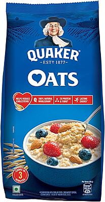 Quaker Oats Breakfast Cereal - Rich In Protein, Dietary Fibre, Nutritious, Easy To Cook, 1.5 Kg Pouch