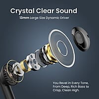 Portronics Harmonics Twins S12 in Ear TWS Earbuds with Mic, 24H Playtime 13mm Dynamic Driver, Bluetooth 5.3v