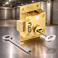 (5603) Palam Side Shutter Lock Brass 711