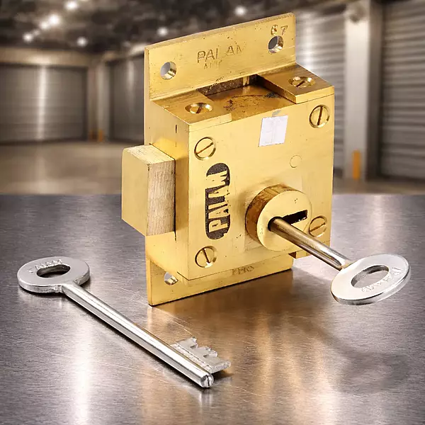 (5603) Palam Side Shutter Lock Brass 711