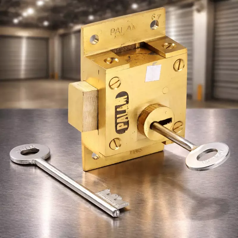 (5603) Palam Side Shutter Lock Brass 711