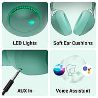 ZEBRONICS Duke 60hrs Playtime Bluetooth Wireless Over Ear Headphone with Mic