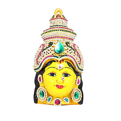 God Ornament Goddess Varalakshmi Stone Face/Mugam God Ornament Goddess Varalakshmi Stone Face/Mugam