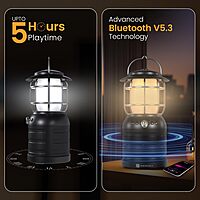 Portronics iLumi II 16W Bluetooth Speaker combines powerful sound with a stylish LED lamp. Enjoy music and ambiance in one device, perfect for home or outdoor use. Connect easily via Bluetooth.