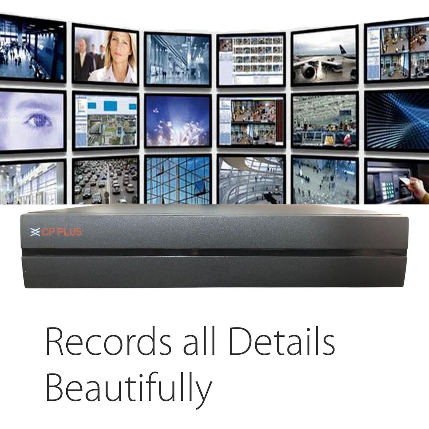 Open Box CP Plus 8 Channel Full HD DVR with H.265+ Compression | Supports Upto 2MP Cameras, Black, CP-UVR-0801E1-IC2