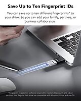 Lexar JumpDrive F35 Pro 64GB USB 3.2 Pen Drive – Fingerprint Security