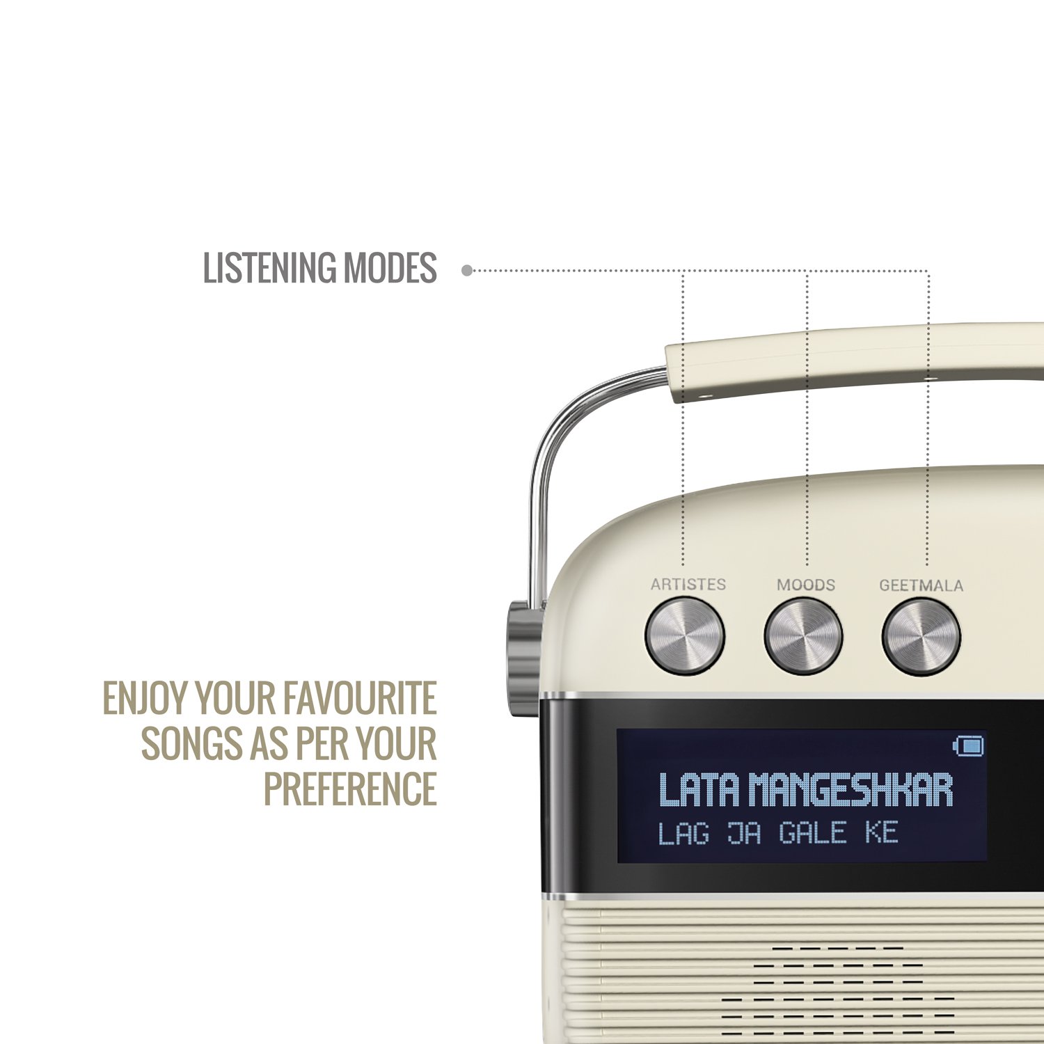 Saregama Carvaan Music (White)