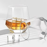 Treo by Milton Hexa On The Rocks Glass Tumbler, 6 Pc Set,300 ml Each,Transparent
