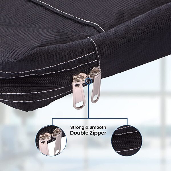 Portronics Encase 102 – 15.6" Laptop Bag, Black, Stylish & Durable