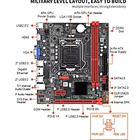 Lapcare B75 Motherboard – Intel B75 Chipset | LGA Socket | USB 3.0 Support | HDMI & VGA Ports | Reliable Desktop Mainboard