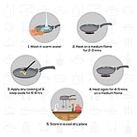 Wonderchef Granite 30cm Non-Stick Dosa Tawa 3.5mm Virgin Aluminium