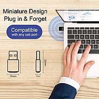 Live Tech WD03 300 Mbps USB WiFi Dongle provides fast wireless internet for laptops and desktops. Compact, easy setup, supports multiple OS.
