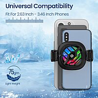 Portronics Cool XG Mobile Cooler – Magnetic, Black. This innovative cooler features a sleek design, powerful cooling technology, and easy magnetic attachment for optimal mobile comfort on the go.