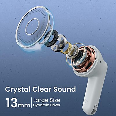 Portronics Twins S18 – TWS Earbuds, 30H Playtime, White. Enjoy seamless connectivity, superior sound quality, and a sleek design. Perfect for music lovers and on-the-go lifestyles.