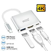uPort 3-Port HDMI Switch – Seamlessly connect up to 3 devices to one HDMI display. Supports 4K UHD resolution for stunning visuals. Easy switching with a button. Perfect for home entertainment!