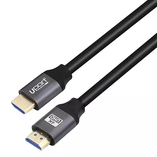 Uport 30m 4K HDMI Cable – Gold Plated Connectors, Supports ARC, High-Speed Transmission, Perfect for 4K TVs, Projectors, and Gaming Consoles, Durable and Flexible Design for Easy Setup.