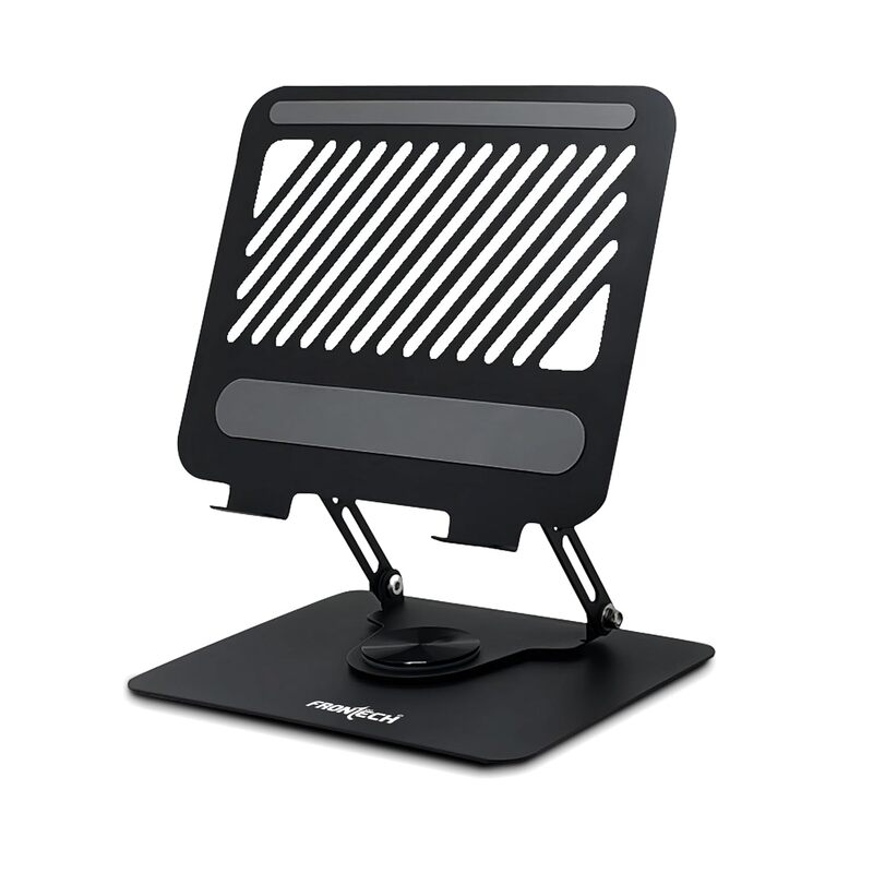 Frontech CP-0009 laptop stand offers ergonomic comfort, foldable design, and sturdy build for better posture and cooling.