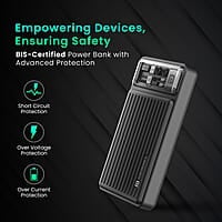 Portronics Luxcell Wireless Mini 10k 10000mAh 15W Magnetic Wireless Fast Charging Smallest Power Bank with 22.5 Wired Output