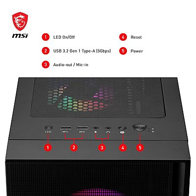 MSI MAG Forge 120A Airflow Cabinet MSI MAG Forge 120A Airflow Cabinet