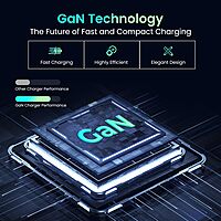 Portronics Adapto 65X 65W GaN Dual Port PD Charger with 100W Type-C Cable | White