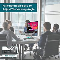 Portronics My Buddy K9 Pro Laptop Stand – Metal Build | 360° Rotatable | Black | 1 Year Warranty