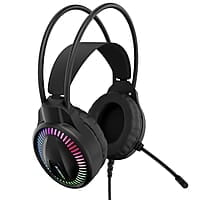 ZEBRONICS New Launch Blitz C Dolby Atmos Gaming Over Ear Headphone, 50Mm Neodymium Drivers, Padded Headband, Lightweight & Comfortable, RGB Lights, Flexible Mic, Type-C Connector,