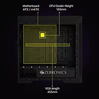Zebronics Helius Pro RGB Mid-Tower Gaming Case