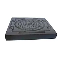 Karungali Sri Yantra | Original Sri Yantra Black Ebony Wood | 100% Natural Unpolished Karungali Vastu Yantra | 3x3 Inches | 1 Piece