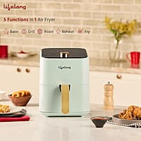 Lifelong Air Fryer 1 Year Warranty 1200W, 4L, Air Fryer for Home, Airfryer, Electric Air-Fryer Green